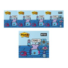 3M Post-it 利貼 強力黏貼封面便條紙 BT21, MANG, 5個