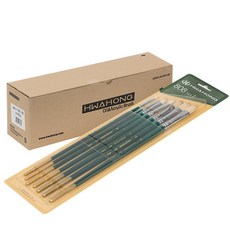 HWAHONG 油畫壓克力筆刷 808F組合, 7種, 10套