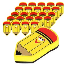 BlueMato 鉛筆造型磁性白板擦 25入, 混色