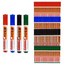 BlueMato 白板記號筆x-882黑色20p+紅色20p+綠色20p+藍色20p套組, 混色, 1套