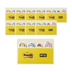 3M Post-it 分類標籤紙 670-BT21 黃色, 10份