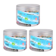 블루마토 집게5 더블클립 NO 111-B 플라스틱케이스 24색 혼합 48p, 25mm, 3세트