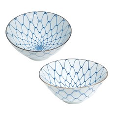 陶瓷碗 2入組, 混色, 飯碗+大碗