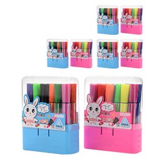 BlueMato 迷你方形彩色筆 No.2578-12 12色, 隨機發貨, 8套