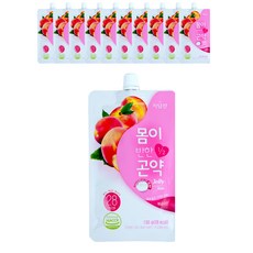 자담선 몸이반한 곤약젤리 디저트 복숭아 맛, 130g, 11개