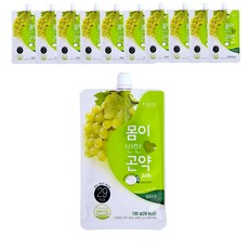 자담선 몸이반한 곤약젤리 디저트 청포도 맛, 130ml, 11개