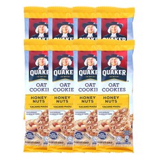 롯데제과 퀘이커 오트 쿠키즈 허니 넛츠, 8개, 27g