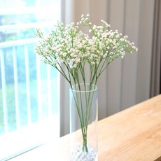 JOART 人造高級滿天星花枝 5入, 白色