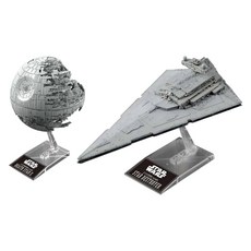 BANDAI 萬代 星際大戰1:2700000星球模型+滅星者模型1:14500, 1套