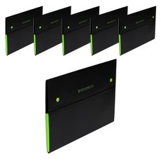 에코청운 PP 5분류 도큐먼트, 검정, 6개