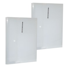 ECO Chungwoon 彩色標籤12格文件夾, 透明, 2個