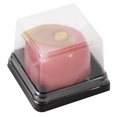 봄91 SDS블랙 사각 화과자케이스 1구 6 x 6 x 4.2 cm, 1개입, 50개