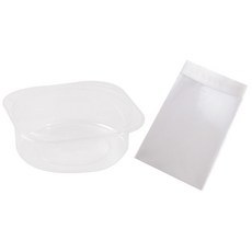 봄91 투명 디저트트레이 SH-195 30p + 무지 쿠키봉투 15 x 20 cm 30p, 1세트