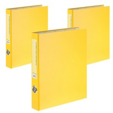 ECO Chungwoon ECO D型環活頁夾 3孔 A4 3cm, 黃色, 3個