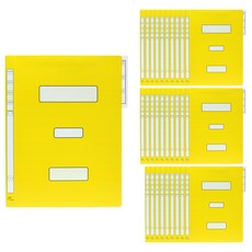 ECO Chungwoon PP 政府文件夾 A4, 黃色, 40入