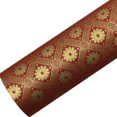 所羅門商城 Coco 菊花捲筒包裝紙 20m, 紅色, 1個