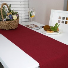 韓國製造 Nasan Deco 桌旗, 深紅色 261-06, 4人用(180 x 30 cm)