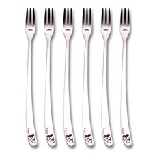 Bonjour Kitchen 纖細茶叉, 混合色, 6個