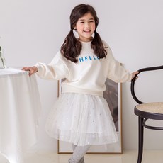 URAVI 女童星星網紗短裙