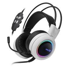 앱코 HACKER 리얼 7.1 RGB 게이밍 헤드셋, B980, 화이트