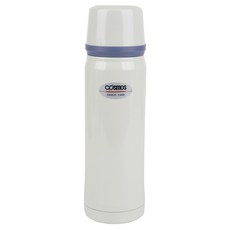 韓國 cosmos 彩色杯蓋式保溫瓶, 白色, 700ml