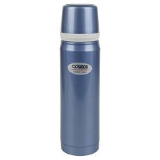 韓國 cosmos 彩色杯蓋式保溫瓶, 藍色, 500ml