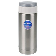 韓國 cosmos 不鏽鋼真空廣口保溫瓶, 銀色, 370ml