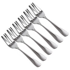摩登空間 蛋糕叉, 6個, 銀色