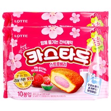 LOTTE 樂天 香甜草莓風味蛋黃派, 220g, 2袋