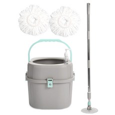 Osyeonwellribing 多合1輕便旋轉拖把組+拖把替換布 2入, 1組