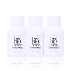 嬰兒優質洗髮沐浴乳 薄荷香氛, 3瓶, 30ml