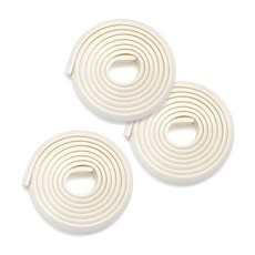 AGUARD 薄款L型兒童安全防撞條 2M 白色 3個, 象牙白, 3入