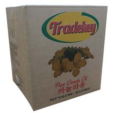 트레드키 퓨어 카놀라 오일 BIB 업소용, 18L, 1개