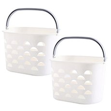 Bycell沐浴籃 半月白色, 2件, 白