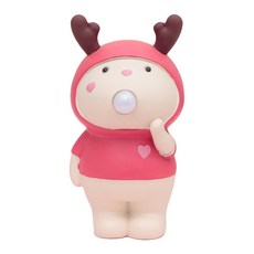 미니띠네 귀여운 후드 모자 캐릭터 저금통 중, A, 1개