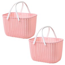 Bycell沐浴籃 扭結 粉色, 2件