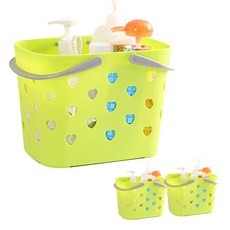 Bycell沐浴籃 愛心 綠色, 3片