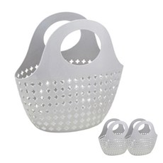 Bycell沐浴籃 柔軟 十字架 灰色, 3片