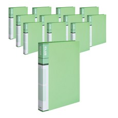 希望檔案 PP 迷你 O型活頁夾 3孔 2cm A4, 淺綠色, 12個