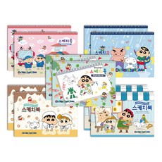 플라잉웨일즈 짱구는못말려 스케치북 10p, 345 x 245 mm, 20매