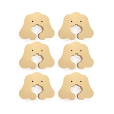 防門夾門擋, 米色, 6入