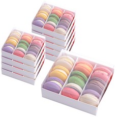 SW 透明PET 9格馬卡龍包裝盒 15.3*13.5*5.3cm, 混色, 10片