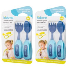 kidsme 寶寶叉匙組, 藍色, 2組