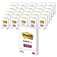 3M Post-it 超級便箋 656 51 x 76 毫米, 白色的, 60件