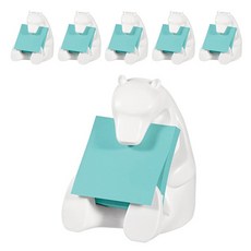 3M Post-it pop-up分配器熊娃娃 +, 6件, 單色