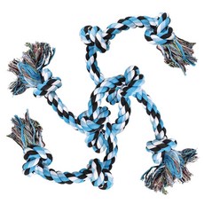 DING DONG PET 大型犬長繩結玩具, 混色, 2個