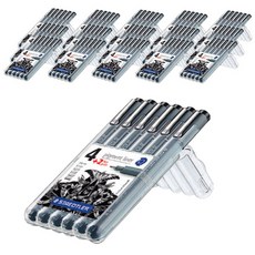 STAEDTLER 施德樓 Pigment Liner 6款墨水筆, 單一顏色, 16個