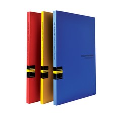 ECO Chungwoon 彩色分類B4透明文件夾 20頁, B4, 20張, 隨機出貨, 3個