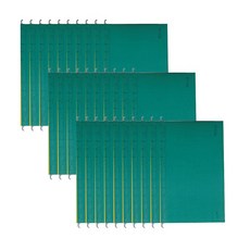 소사 행잉화일홀더 1023 A4 10p, 녹색, 3개입