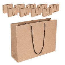 牛皮紙特大素色購物袋, 米色